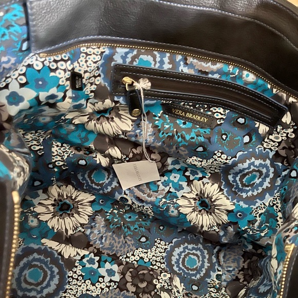 Vera Bradley Leather Tote - Picture 5 of 9